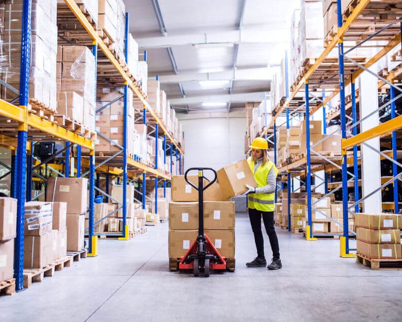 Fulfilment Centre Warehouse at Work